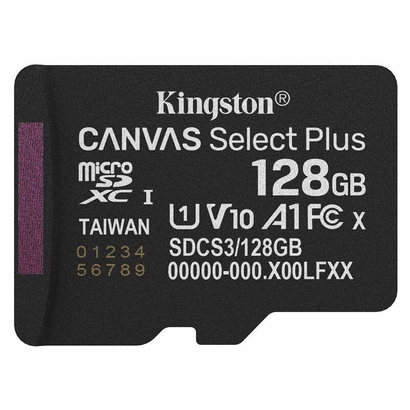 Paměťová karta Kingston Canvas Select Plus MicroSDXC 128GB UHS-I U1 (R150/W30)