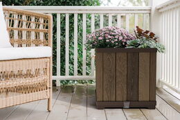 Květináč Keter Deco Square walnut