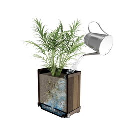 Květináč Keter Deco Square walnut