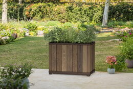 Květináč Keter Deco Rectangle Tall walnut