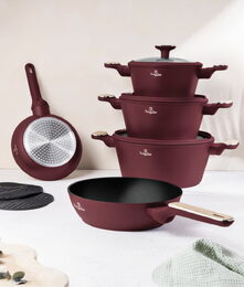 BERLINGERHAUS Sada nádobí s titanovým povrchem 15 ks Leonardo Nordic Collection BH-8306