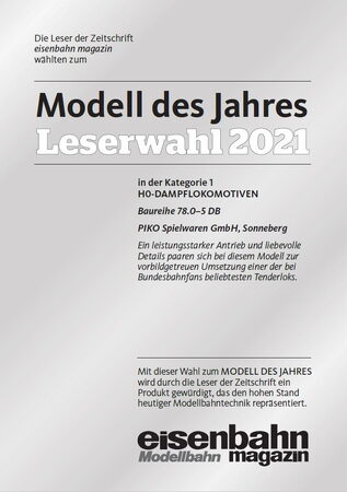 Piko Parní lokomotiva BR 78 DB III - 50600