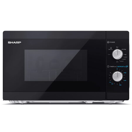Mikrovlnná trouba SHARP, YC-MG01E-B, gril, 20 L, 5 úrovní mikrovlnného výkonu,
rozmrazování, časovač, vnitřní osvětlení, 120 W