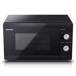 Mikrovlnná trouba SHARP, YC-MG01E-B, gril, 20 L, 5 úrovní mikrovlnného výkonu,
rozmrazování, časovač, vnitřní osvětlení, 120 W
