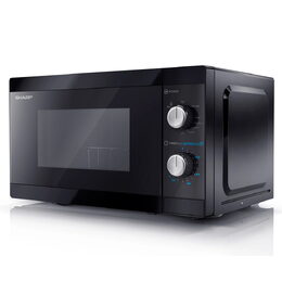 Mikrovlnná trouba SHARP, YC-MG01E-B, gril, 20 L, 5 úrovní mikrovlnného výkonu,
rozmrazování, časovač, vnitřní osvětlení, 120 W