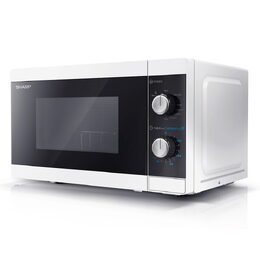 Mikrovlnná trouba SHARP, YC-MG01E-W, gril, 20 L, 5 úrovní mikrovlnného výkonu,
rozmrazování, časovač, 120 W