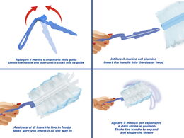 Beper C203PUL004 Swan Duster Kit násada + prachovka 10ks