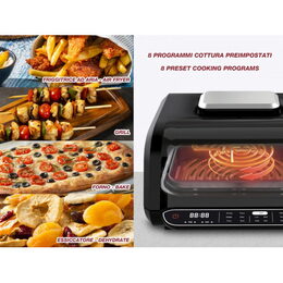 BEPER 8v1 multifunkční horkovzdušná fritéza a gril P101FRI080, 1700W