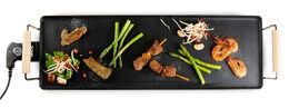 Rodinný gril Teppanyaki - Wood Look - DOMO DO8312TP, Příkon: 1 800 W, Pečící plo