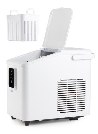 Výrobník ledu - bílý, kompresorový - DOMO DO9292IB, Výrobní kapacita: 12 kg / 24