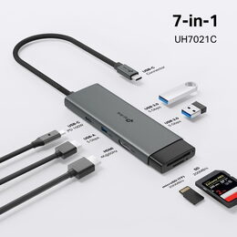 Dokovací stanice TP-Link UH7021C USB-C, HDMI, 3x USB, čtečka SD/microSD, PD 100W