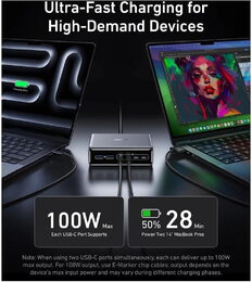 Nabíjecí stanice Anker Prime 200W 4xUSB-C, 2xUSB černá