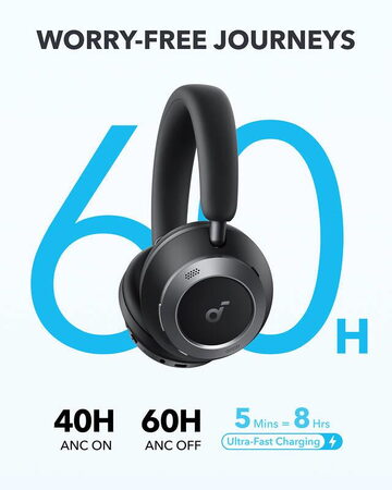 Bluetooth sluchátka Anker soundcore Space One Pro černá