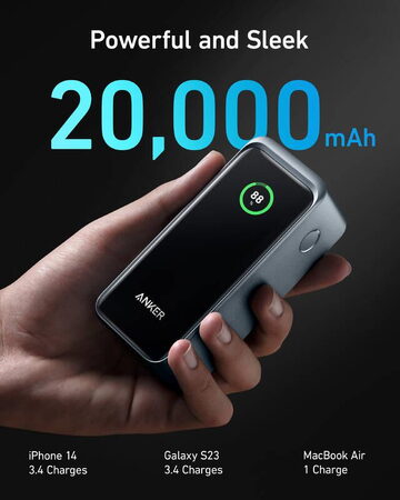 Powerbanka Anker Prime 20000mAh, 200W černá