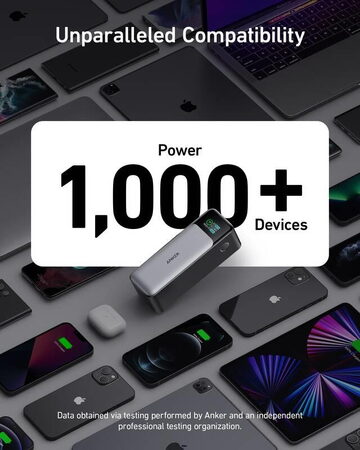 Powerbanka Anker 737 24000mAh, 140W černá