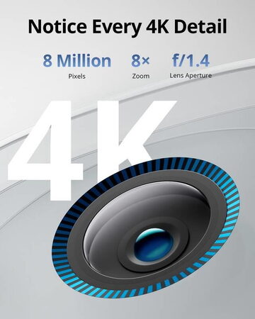 Venkovní kamera se solárním nabíjením Anker eufy S330, 4K bílá
