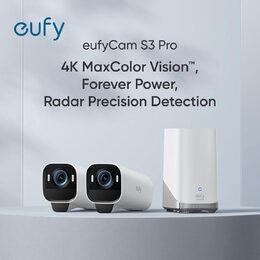 Venkovní kamera se solárním nabíjením Anker eufy S3 Pro, 4K bílá