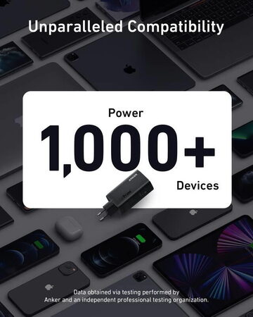 Nabíječka do sítě Anker 737 120W, 2xUSB-C, 1xUSB černá