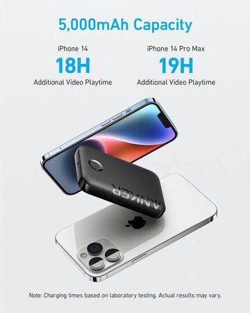 Bezdrátová powerbanka Anker 321 MagGo 5000mAh, 12W černá