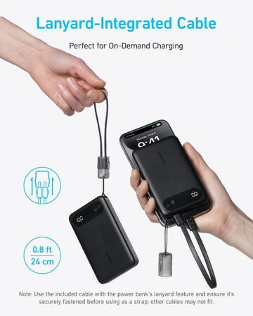 Powerbanka Anker 10000mAh, 22,5W černá
