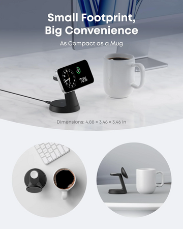 Bezdrátová nabíječka Anker MagGo B25M4 15W černá