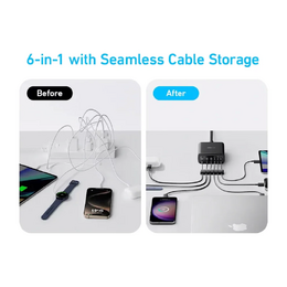 Nabíjecí stanice Anker 112W 3xUSB-C, 3xUSB černá