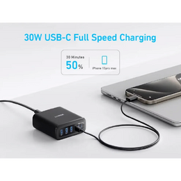 Nabíjecí stanice Anker 112W 3xUSB-C, 3xUSB černá