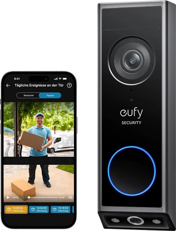 Domovní videotelefon s duální kamerou 2K Anker eufy E340 černý
