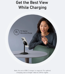 Bezdrátový nabíjecí stojánek Anker MagGo A25X1 15W černý