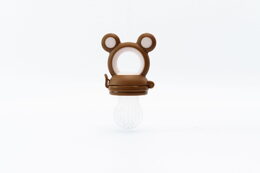 Krmící dudlík a kousátko Kidnort Tannleke hnědý