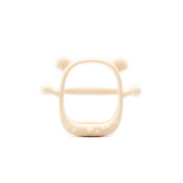 Silikonové kousátko Kidnort Glitre béžové 3m+