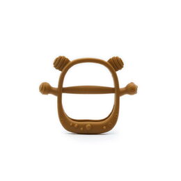 Silikonové kousátko Kidnort Glitre hnědé 3m+