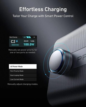Nabíjecí stanice Anker Prime 250W 4xUSB-C, 2xUSB stříbrná