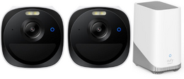 Venkovní kamera se solárním nabíjením Anker eufy E40 (sada 2ks+jednotka HomeBase 3), 2K bílá