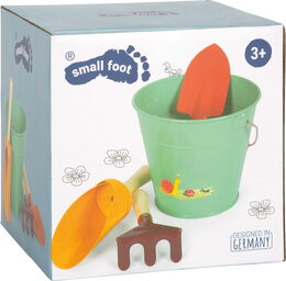 small foot Sada zahradního nářadí s kbelíkem Tiny Garden