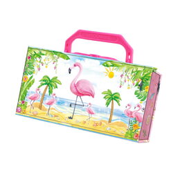 Šperkovnice kufřík - plameňák