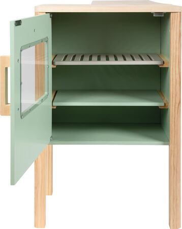 small foot Dřevěný obchod a kuchyňka Tasty zelená 2 v 1