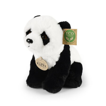 Rappa Plyšová panda sedící 23 cm SOFT COLLECTION, ECO-FRIENDLY