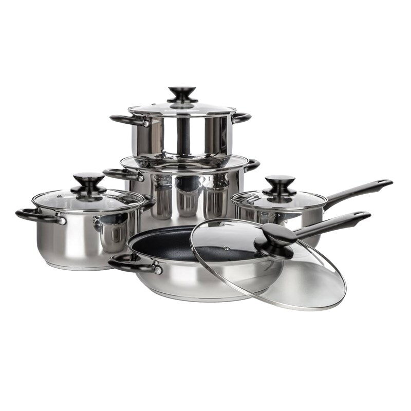 Sada nádobí BANQUET SWING Black, 10 ks