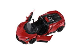 Auto Kinsmart Bugatti Mistral kov/plast 13cm na zpětné natažení 4 barvy 12ks v boxu