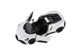 Auto Kinsmart Bugatti Mistral kov/plast 13cm na zpětné natažení 4 barvy 12ks v boxu