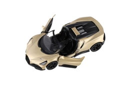 Auto Kinsmart Bugatti Mistral kov/plast 13cm na zpětné natažení 4 barvy 12ks v boxu