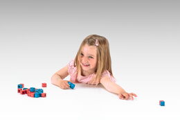 Wissner Kostky červené a modré 100 ks