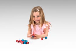 Wissner Kostky červené a modré 100 ks