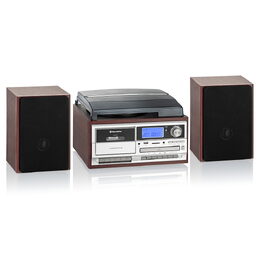 Mikrosystém s gramofonem Roadstar, HIF-8892 EBT, s gramofonem, BT, MP3, CD,
CD-R, RW, LCD displej, 2 x 5W RMS