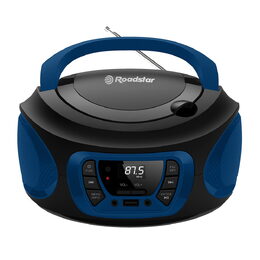 Přehrávač Roadstar, CDR-365U/BLue, přenosný, CD/MP3, rádio PLL, USB, AUX IN, CD,