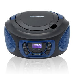 Přehrávač Roadstar, CDR-365U/BLue, přenosný, CD/MP3, rádio PLL, USB, AUX IN, CD,