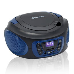 Přehrávač Roadstar, CDR-365U/BLue, přenosný, CD/MP3, rádio PLL, USB, AUX IN, CD,