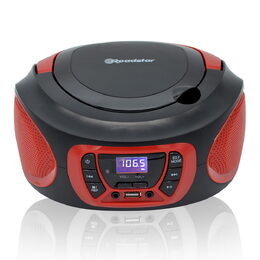 Přehrávač Roadstar, CDR-365U/RD, přenosný, CD/MP3, rádio PLL, USB, AUX IN, CD,