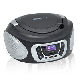 Přehrávač Roadstar, CDR-365U/SL, přenosný, CD/MP3, rádio PLL, USB, AUX IN, CD,